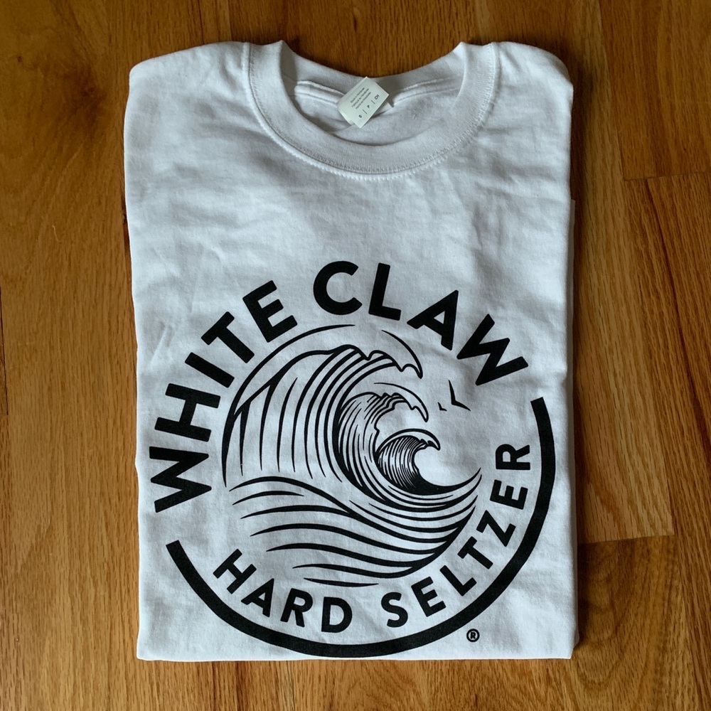 White Claw white tee